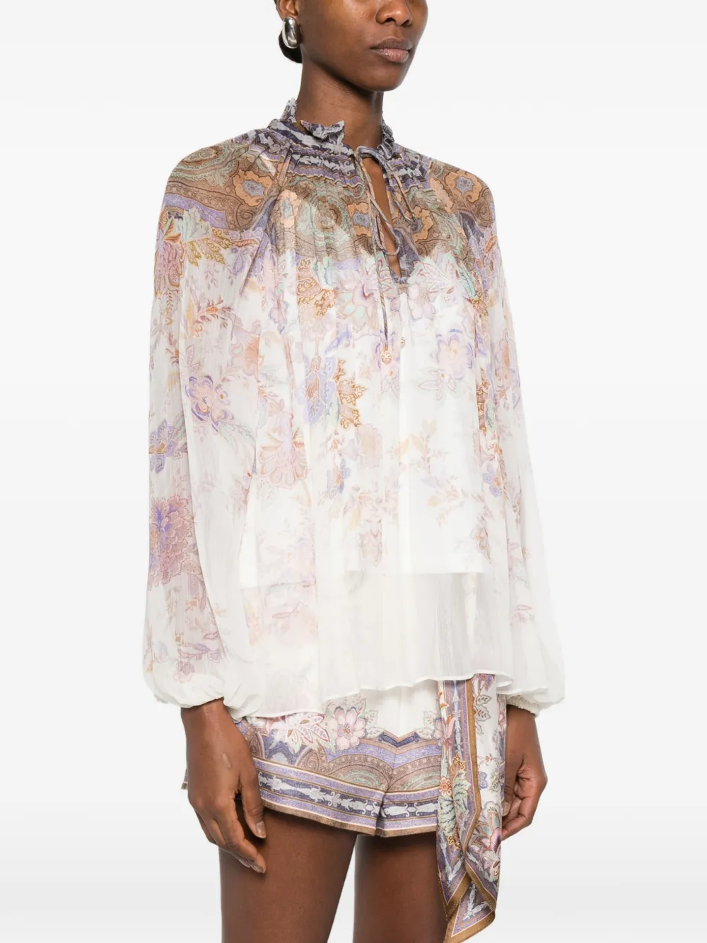 ZIMMERMANN Luna Billow blouse Wit