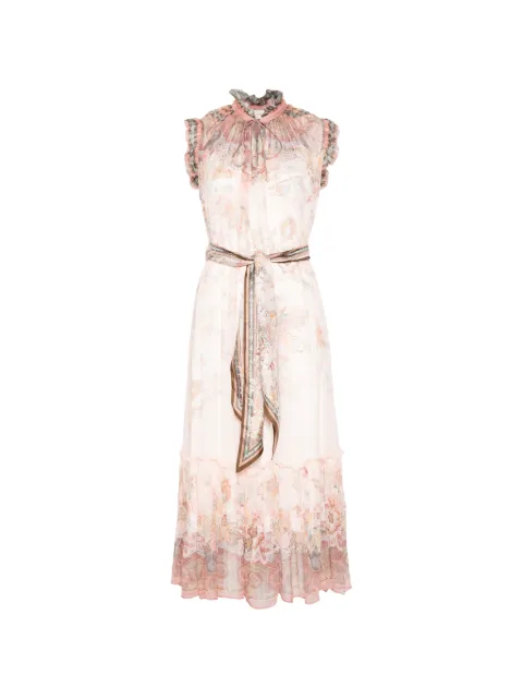 ZIMMERMANN Alchemy ruffled paisley midi dress