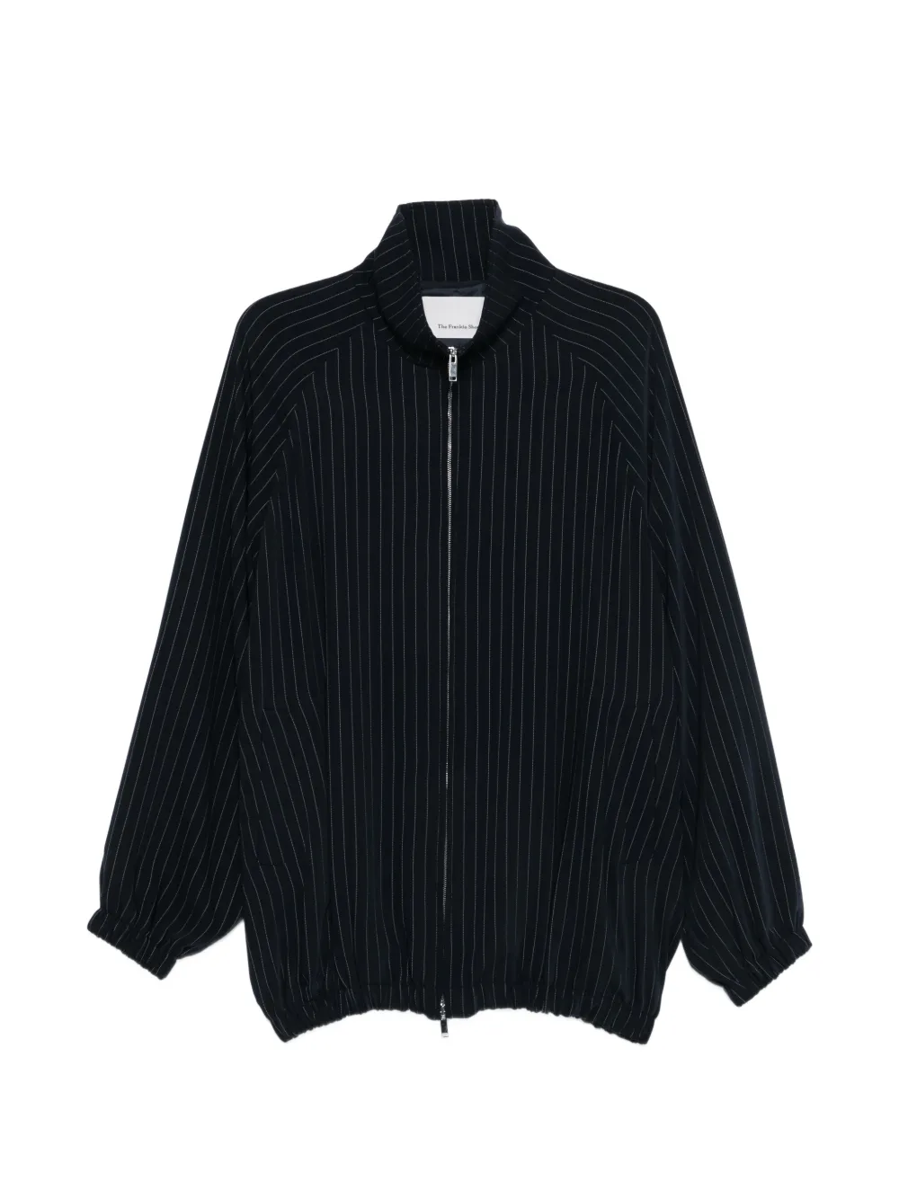 The Frankie Shop Baxter pinstripe zip jacket - Blu