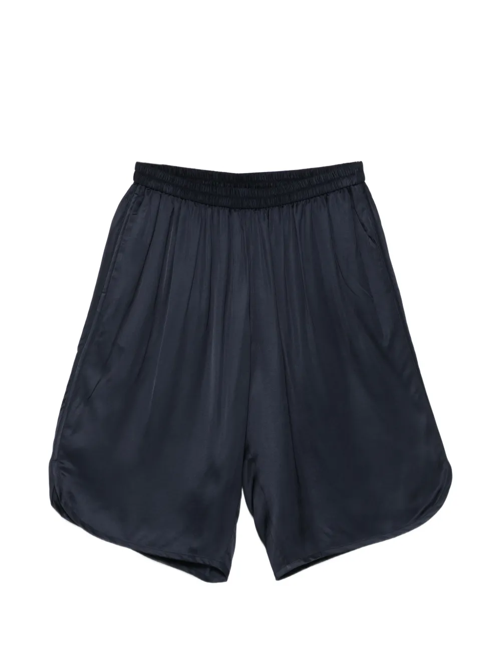 The Frankie Shop Nelis elasticated bermuda shorts - Blu