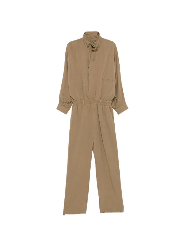 oll×FRAMeWORK JUMPSUIT The Frankie Shop Marvin zip-up Jumpsuit | Neutrals | FARFETCH