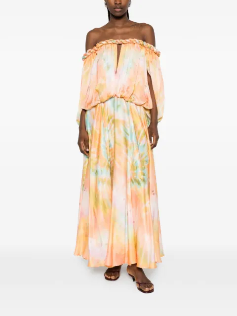 ZIMMERMANN Luna Twist off-the-shoulder gown