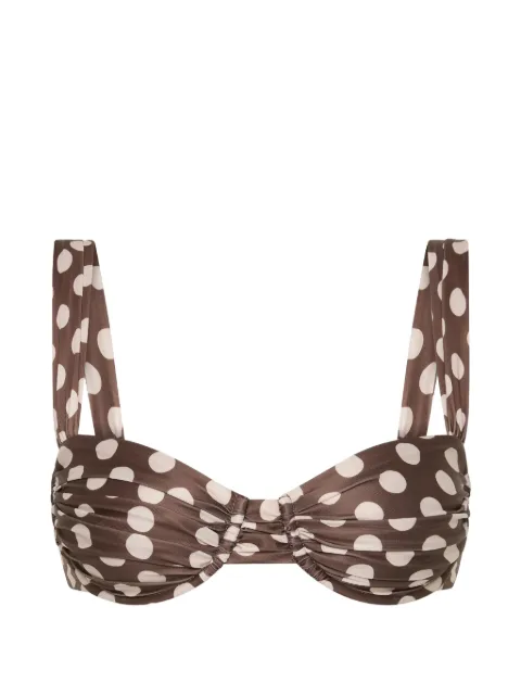 Faithfull the Brand top de bikini Sol con motivo de lunares