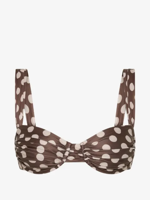 Faithfull Sol polka-dot bikini top