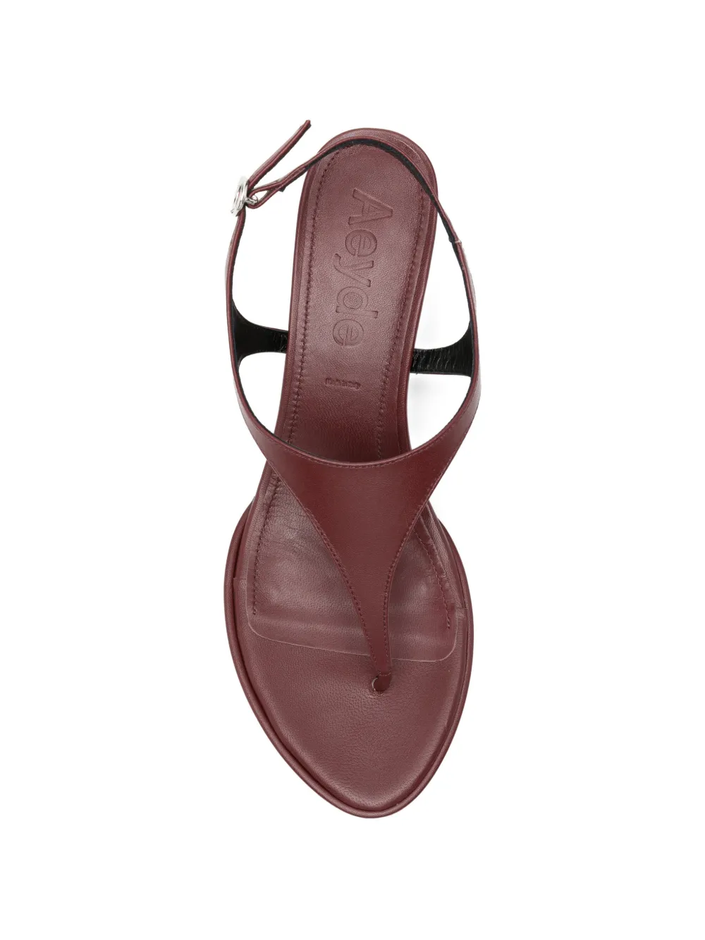 Aeyde Roose leather sandals Rood