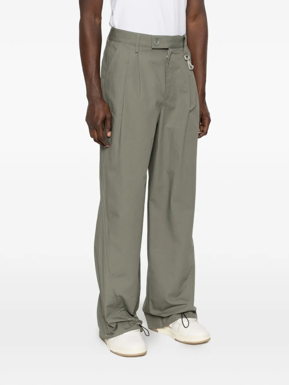  Reese Cooper Ripstop Pleated Trousers - Green 