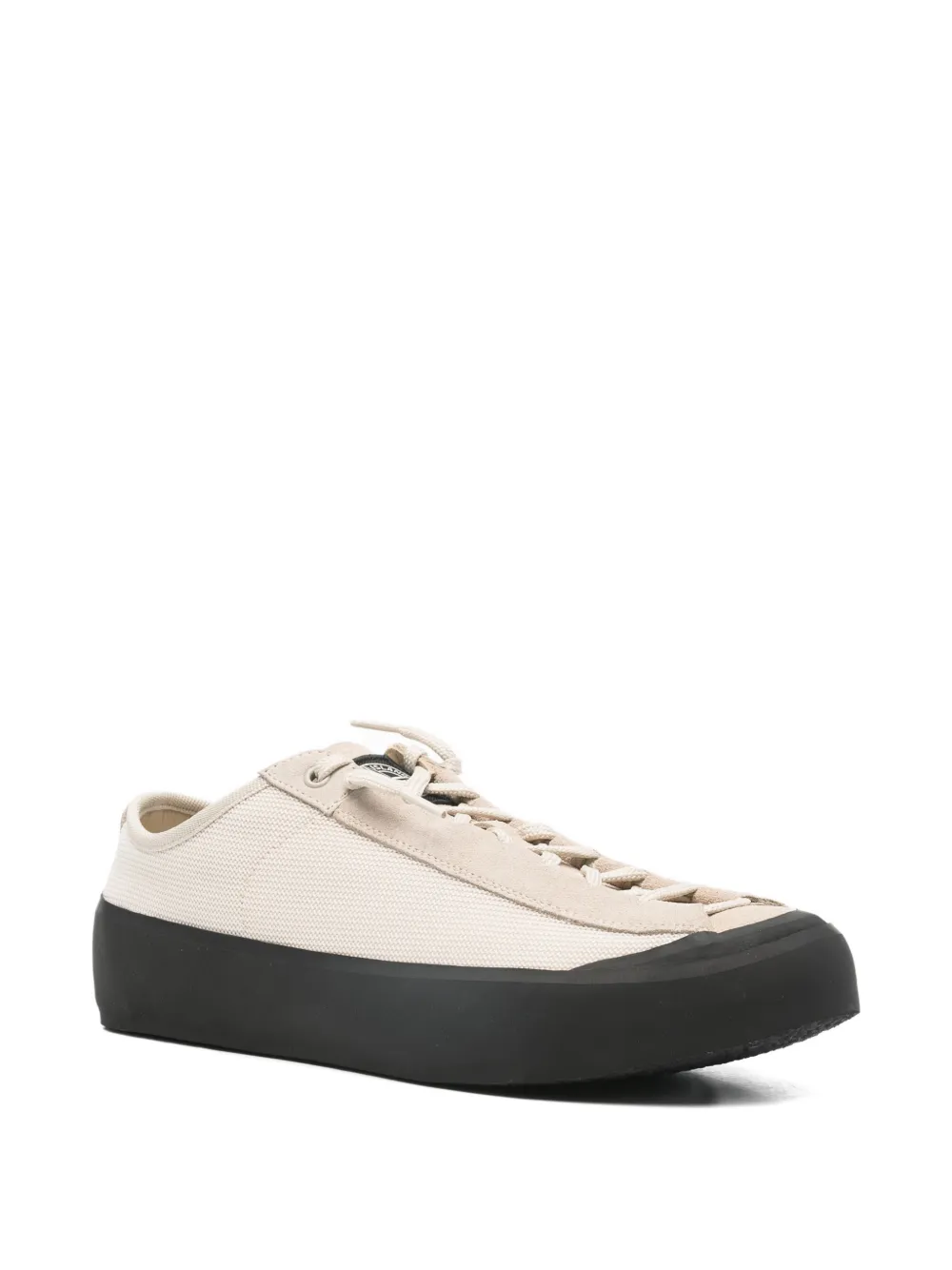 Stone Island logo-patch sneakers Beige