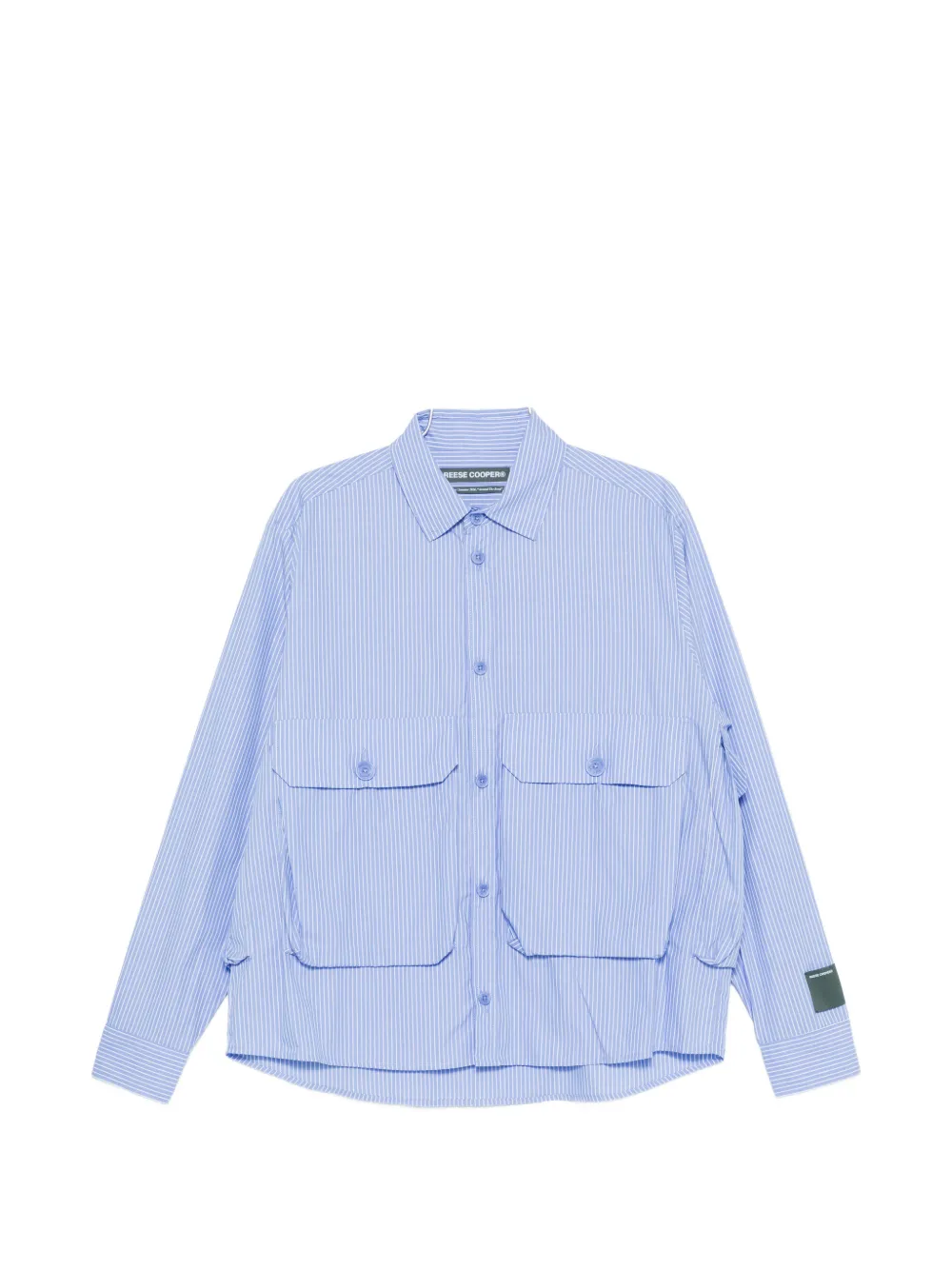 Reese Cooper striped cotton shirt - Blu