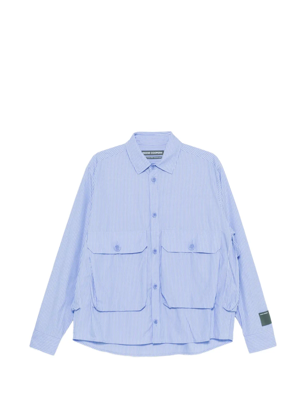 Reese Cooper striped cotton shirt - Blu