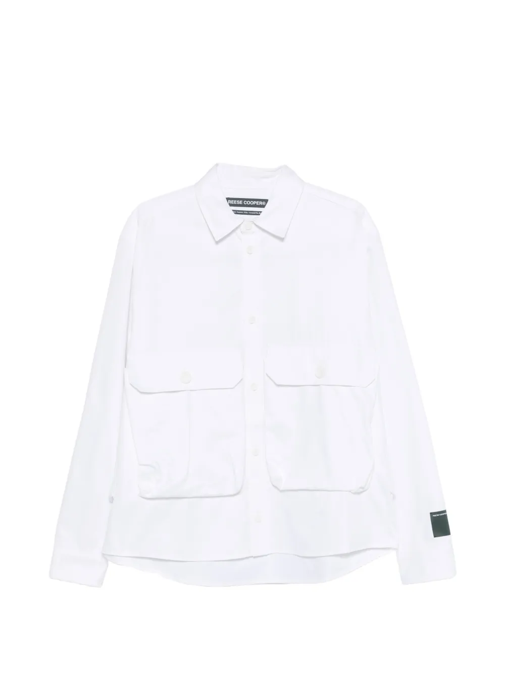 Reese Cooper cargo button cotton shirt - Bianco