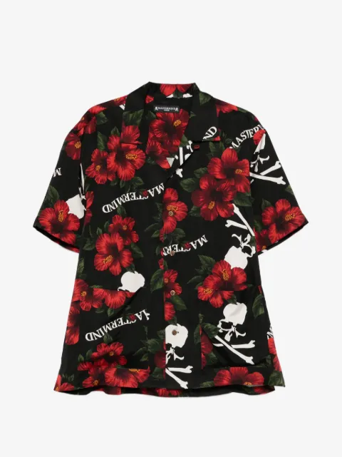 Mastermind Japan skull-print shirt