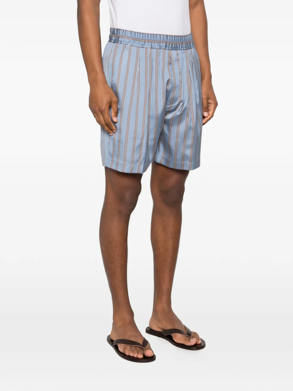  Tom Ford Striped-pattern Shorts - Blue 