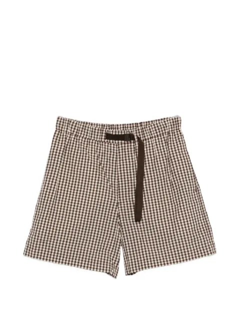 Moncler crinkle gingham shorts