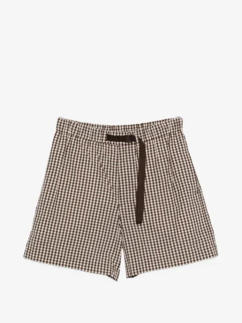 Moncler checked belt shorts