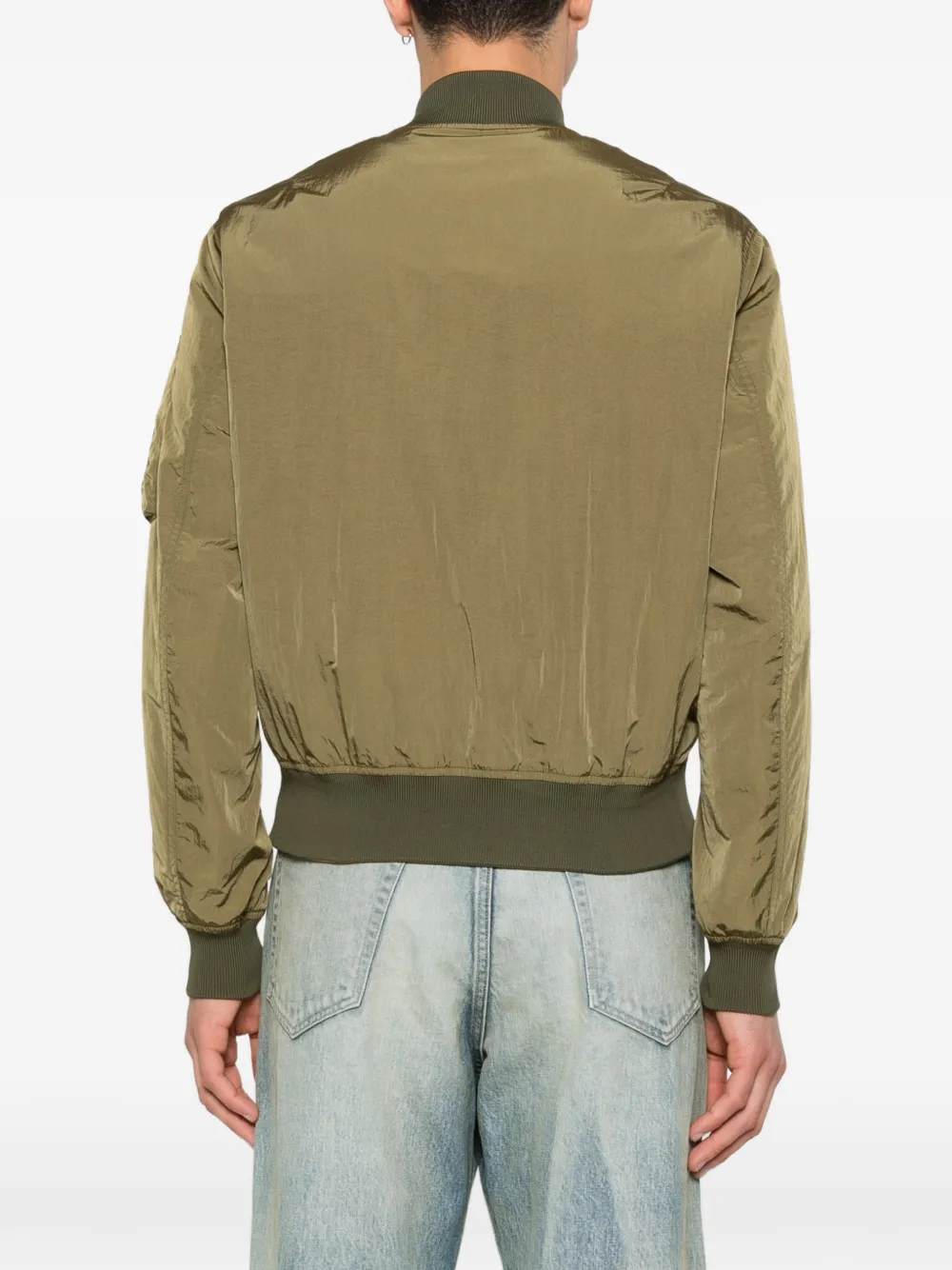 Moncler Omkeerbaar bomberjack met logopatch Groen