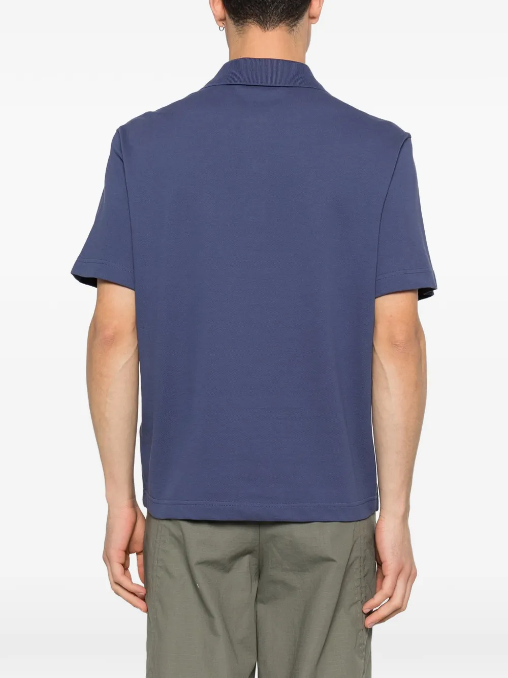 Moncler Poloshirt met logopatch Blauw