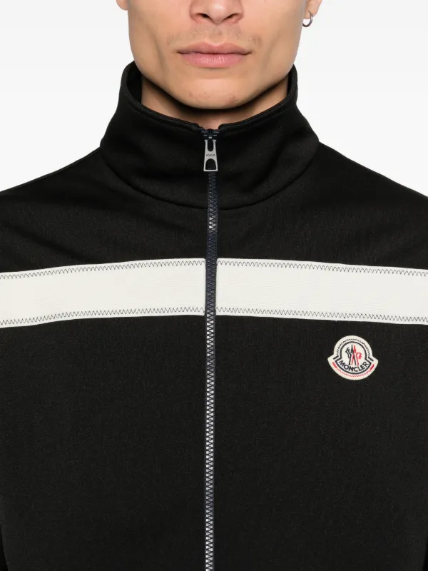 Moncler コントラストパネル トラックジャケット | ブラック | FARFETCH JP