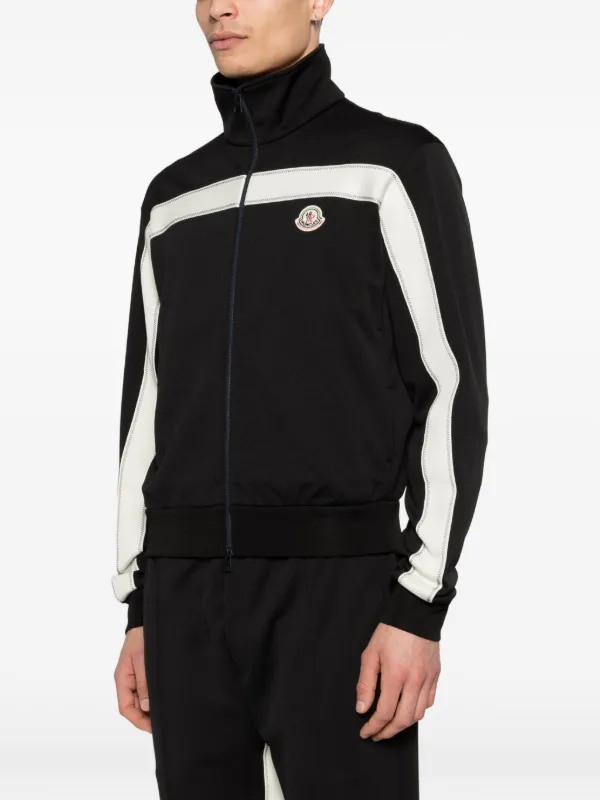 Moncler コントラストパネル トラックジャケット | ブラック | FARFETCH JP