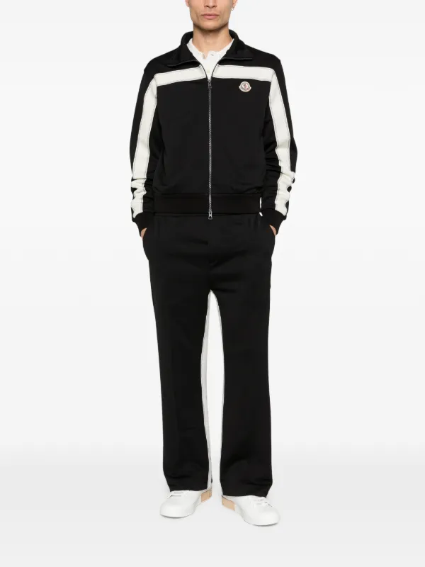 Moncler コントラストパネル トラックジャケット | ブラック | FARFETCH JP