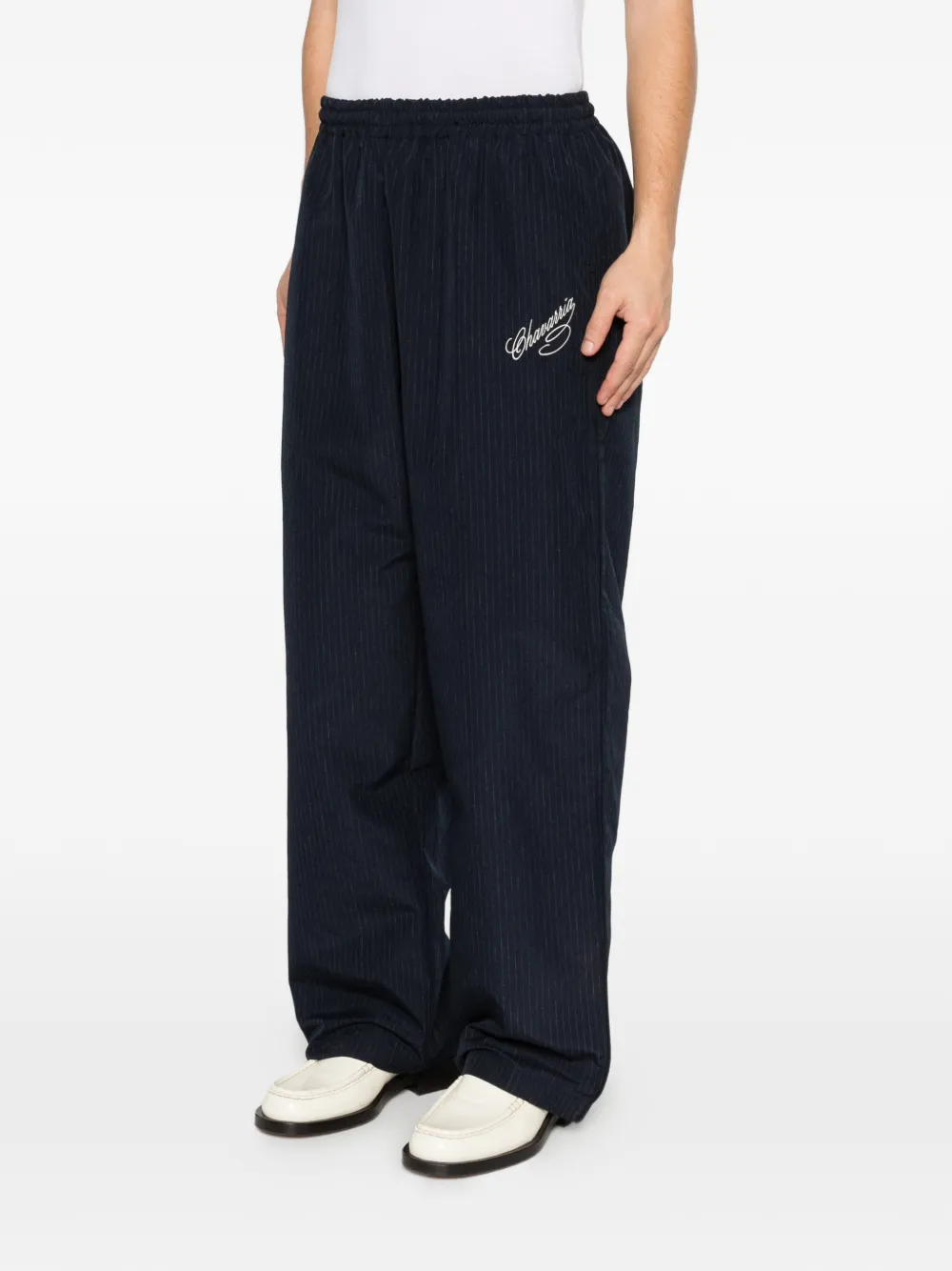 Willy Chavarria Gestreepte broek Blauw