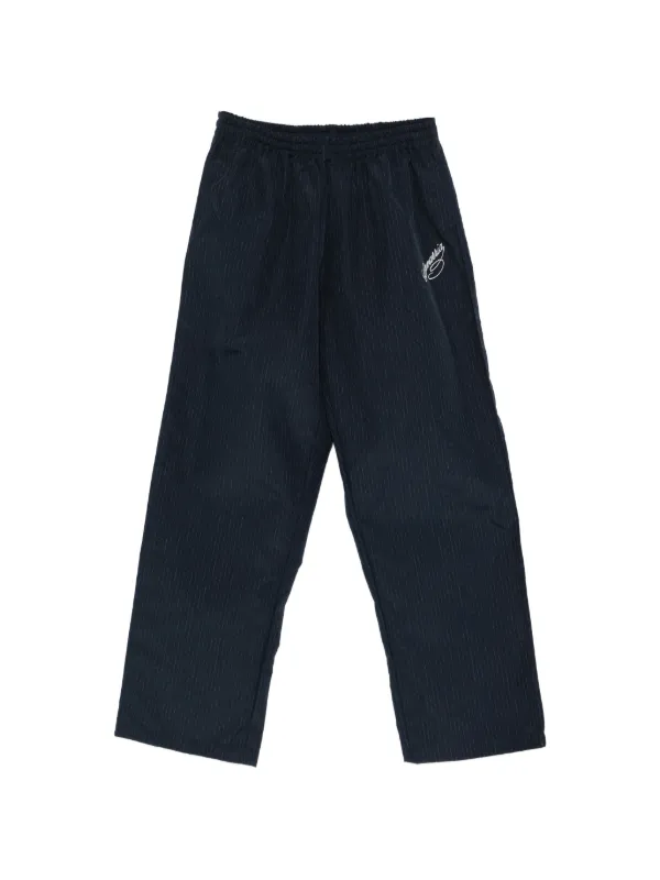 Willy Chavarria Ruff Rider Track Trousers Peacoat Stripe in Blue