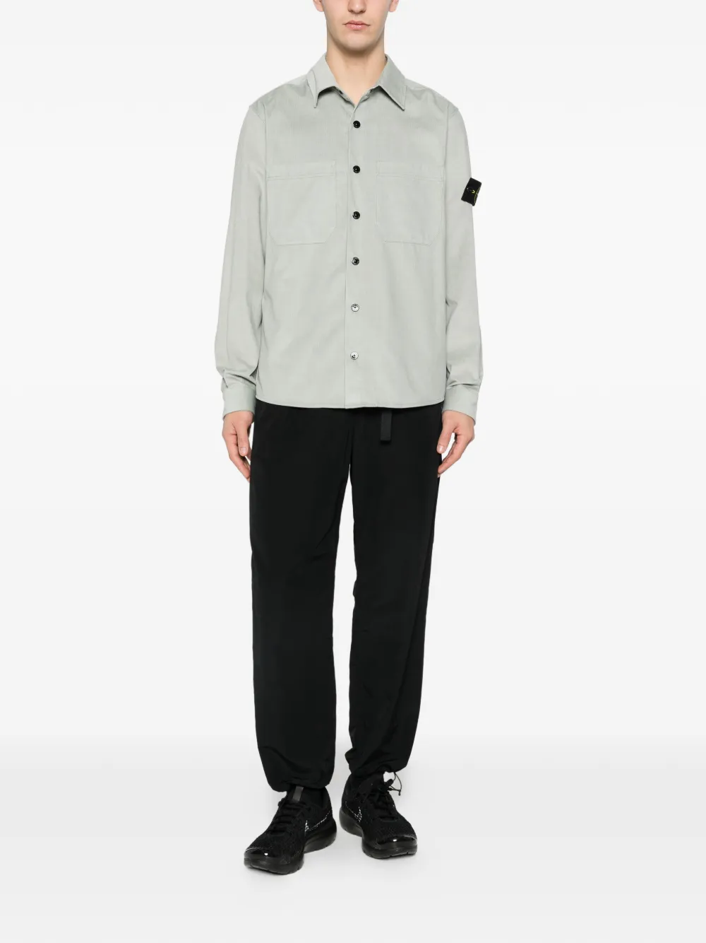 Stone Island button patch shirt - Groen
