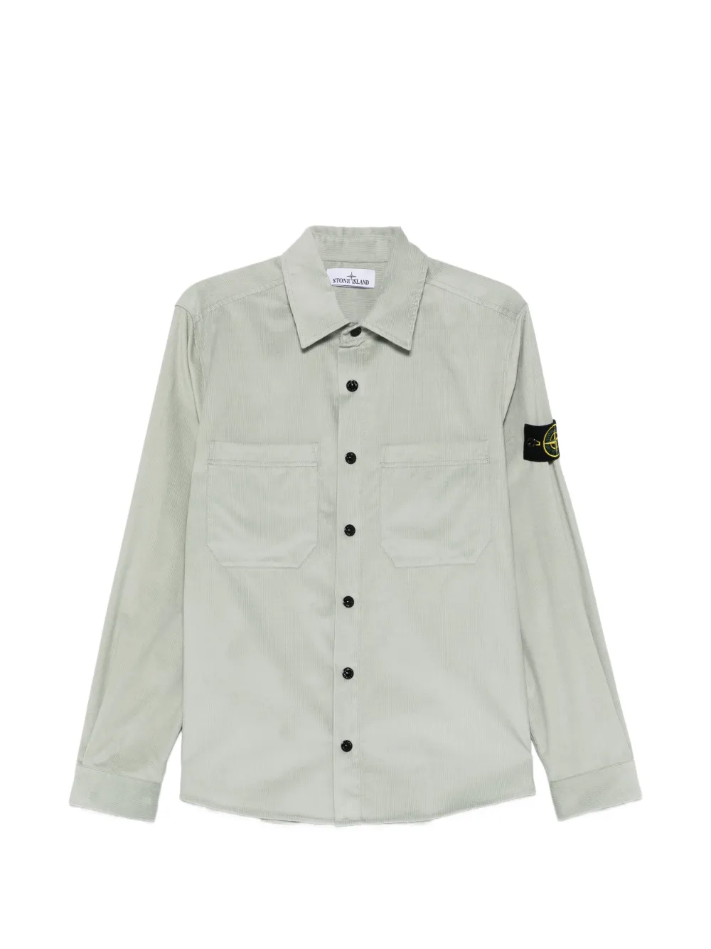 Stone Island button patch shirt - Grün