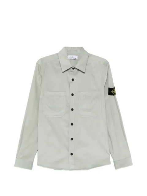 Stone Island button patch shirt