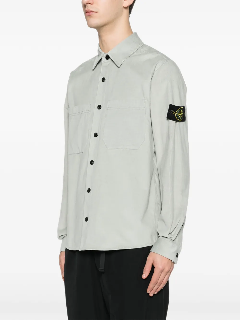 Stone Island Katoenen overhemd Groen