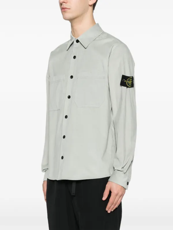 Stone Island コットン シャツ | グリーン | FARFETCH JP