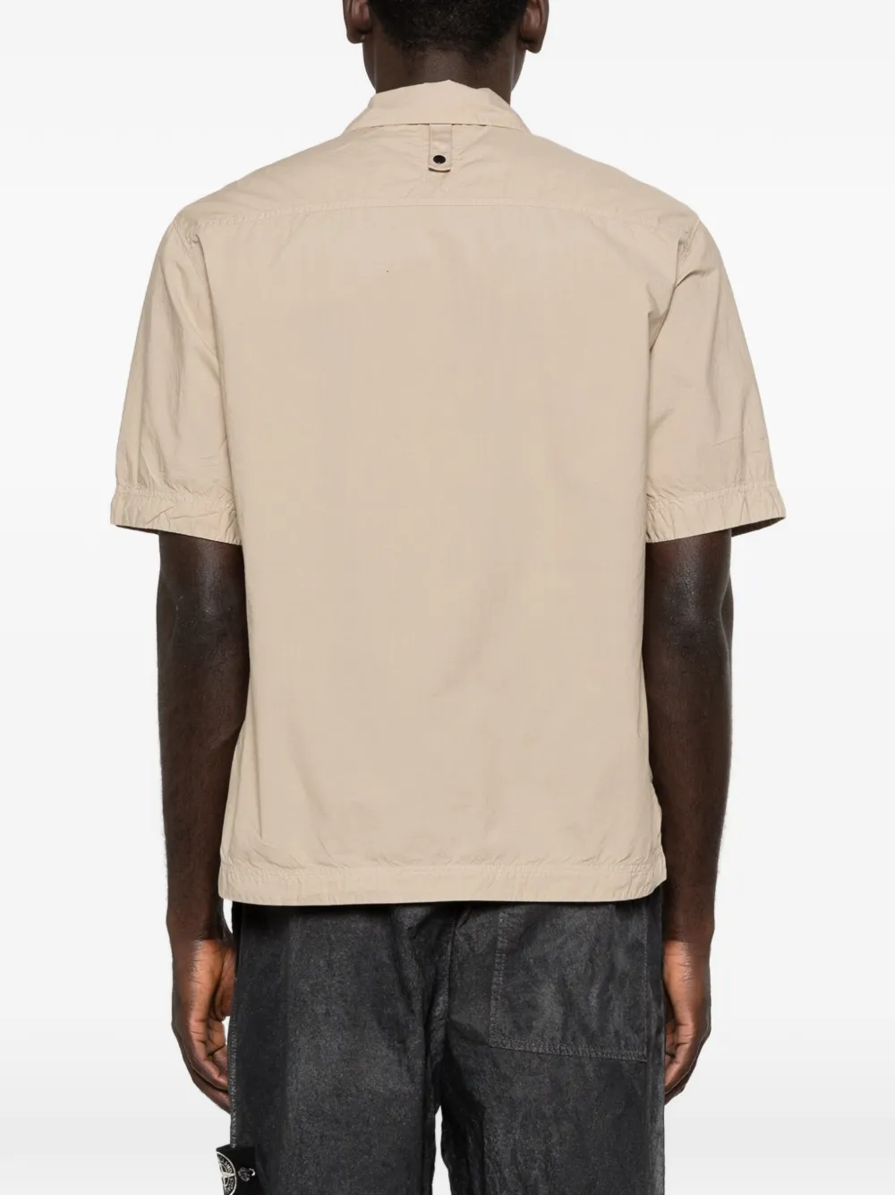Stone Island Overhemd met zak en knoop Beige