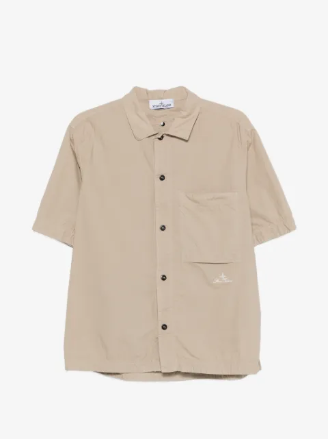 Stone Island camisa con bolsillo con botón