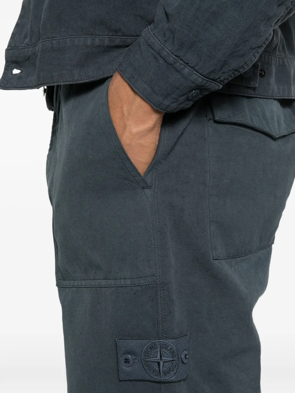 Stone Island Cargo broek Blauw