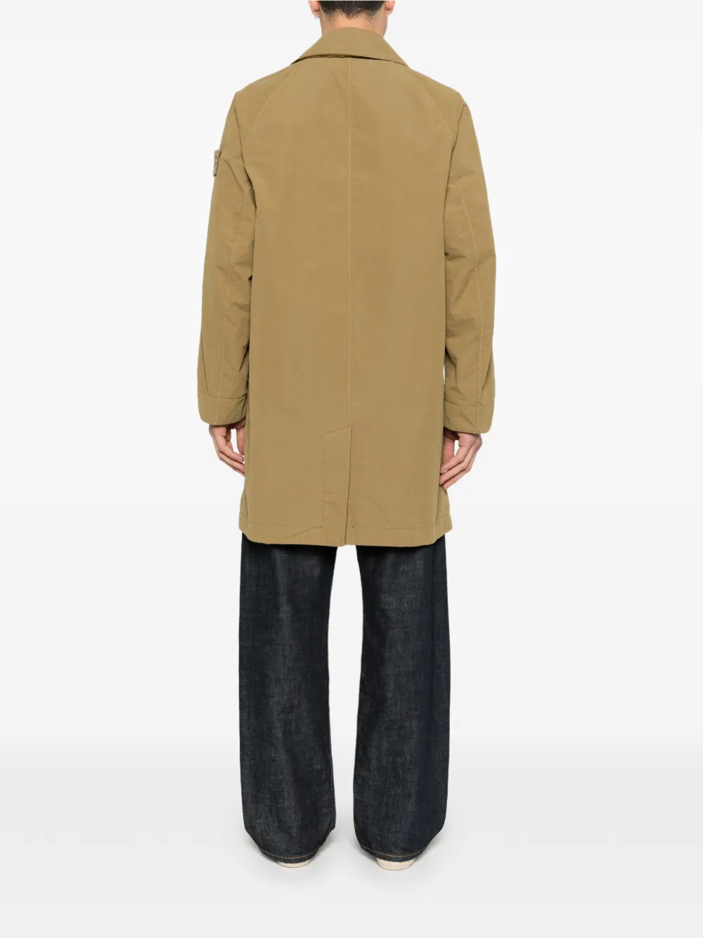 Stone Island Parka met knopen Beige