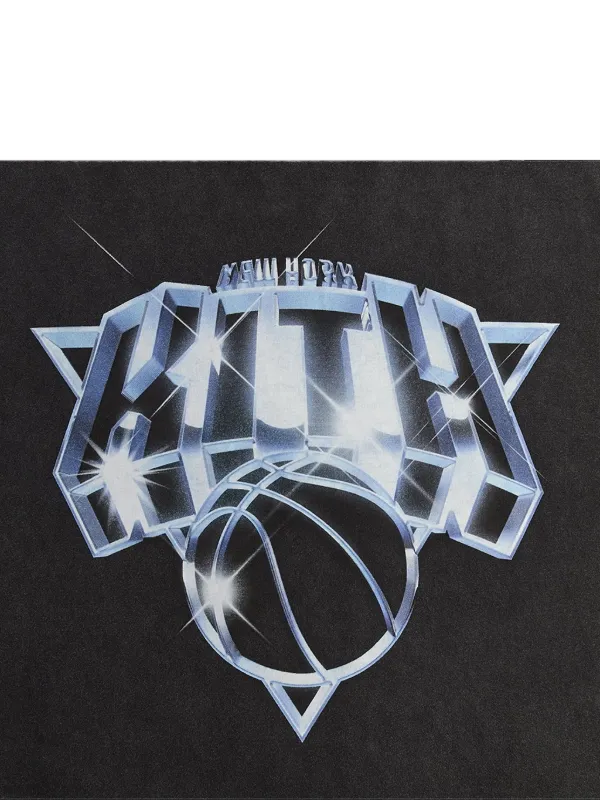 KITH x New York Knicks Chrome Vintage Jones T-shirt | Black | FARFETCH