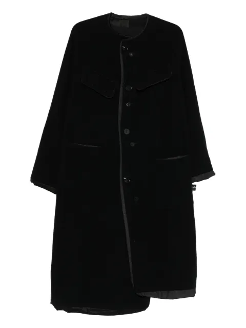Undercover buttoned-trimmed coat