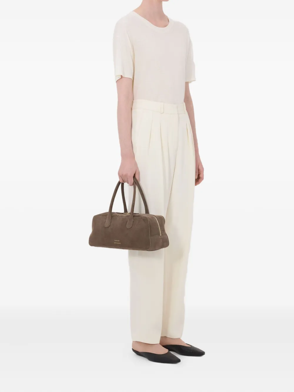 LouLou de Saison Alio broek met plooien Beige