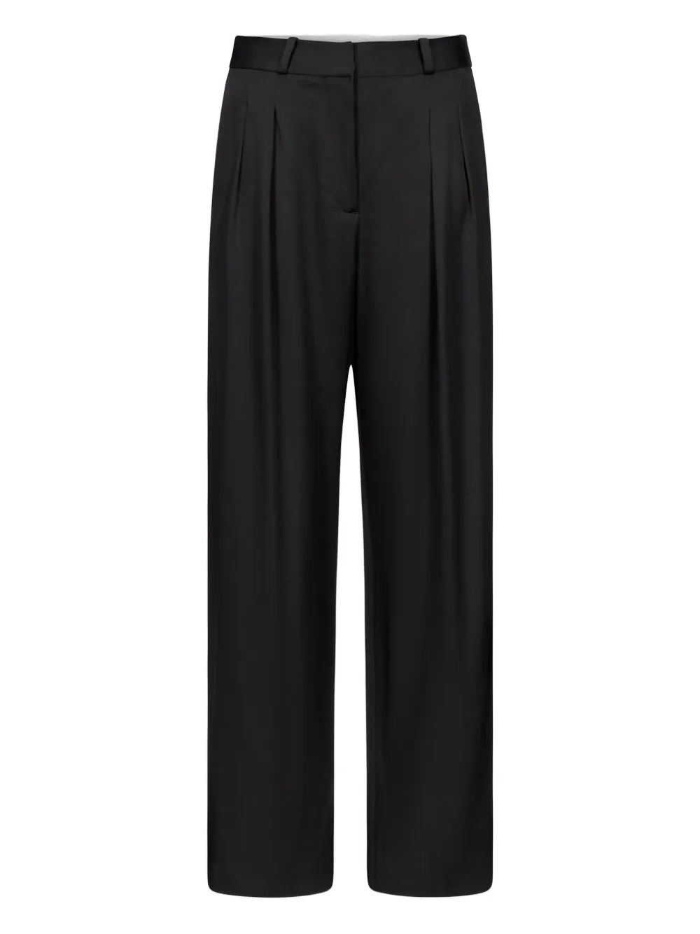 LouLou de Saison Pantaloni Alio con pieghe - Nero