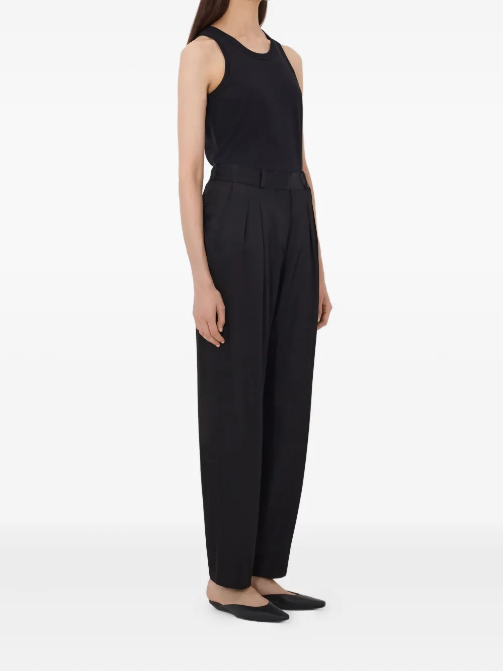 LouLou de Saison Alio broek met plooien Zwart