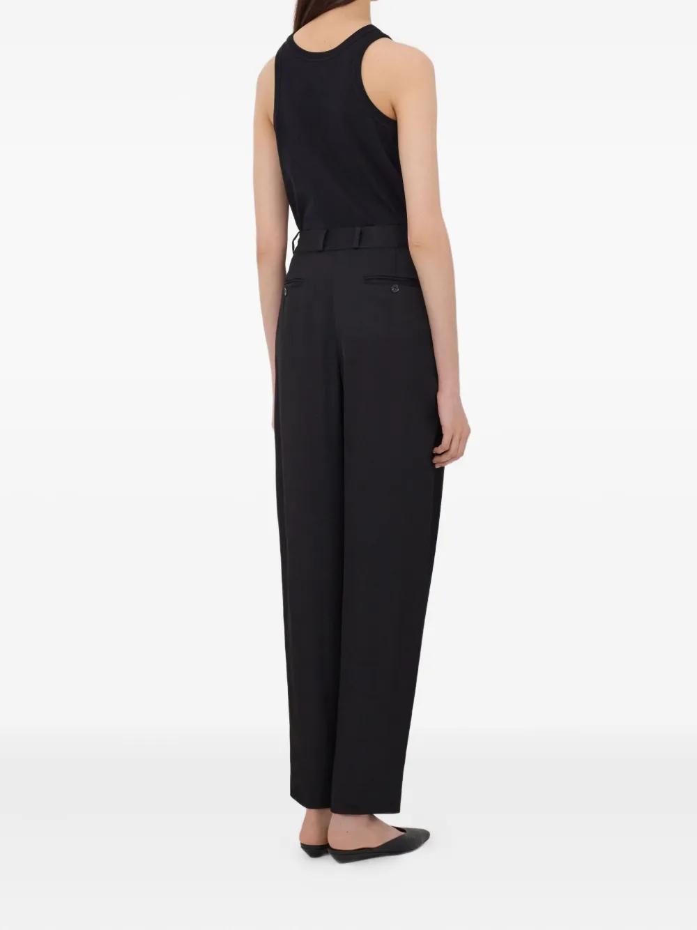 LouLou de Saison Alio broek met plooien Zwart