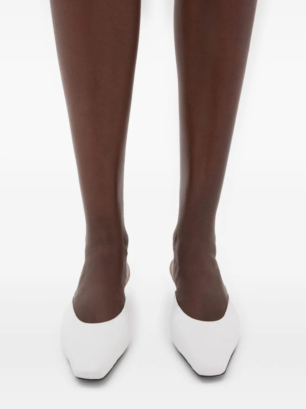 LouLou de Saison Alix muiltjes met vierkante neus Wit