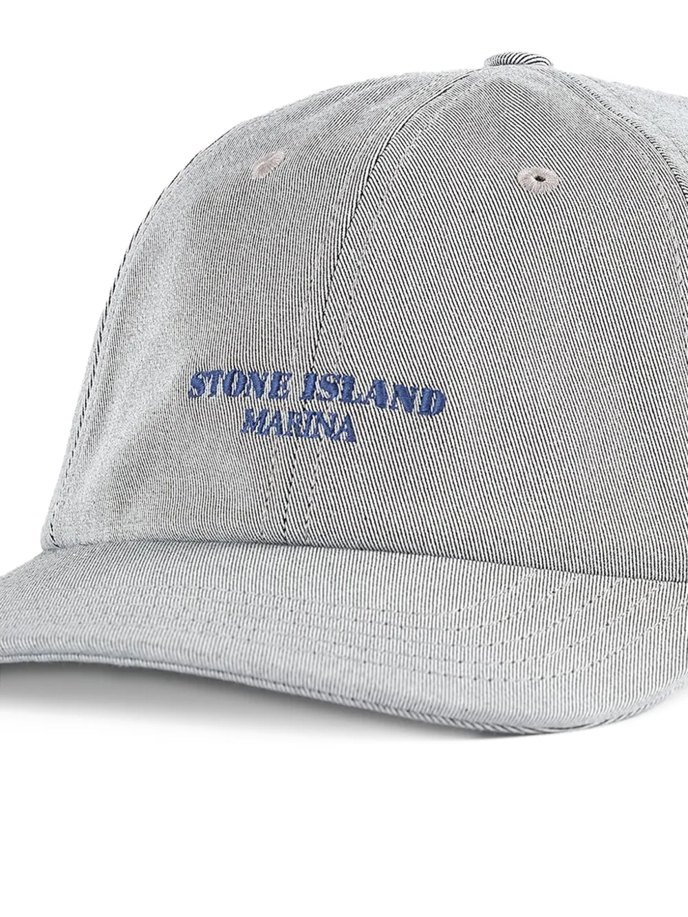 Stone Island Honkbalpet met geborduurd logo Grijs