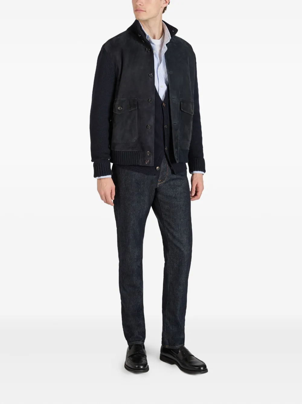 Slowear Katoenen jeans met vijf zakken - Blauw