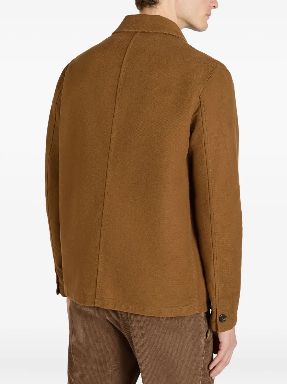 slowear x Moleskin katoenen bomberjack Bruin