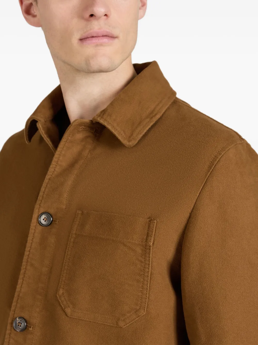 slowear x Moleskin katoenen bomberjack Bruin