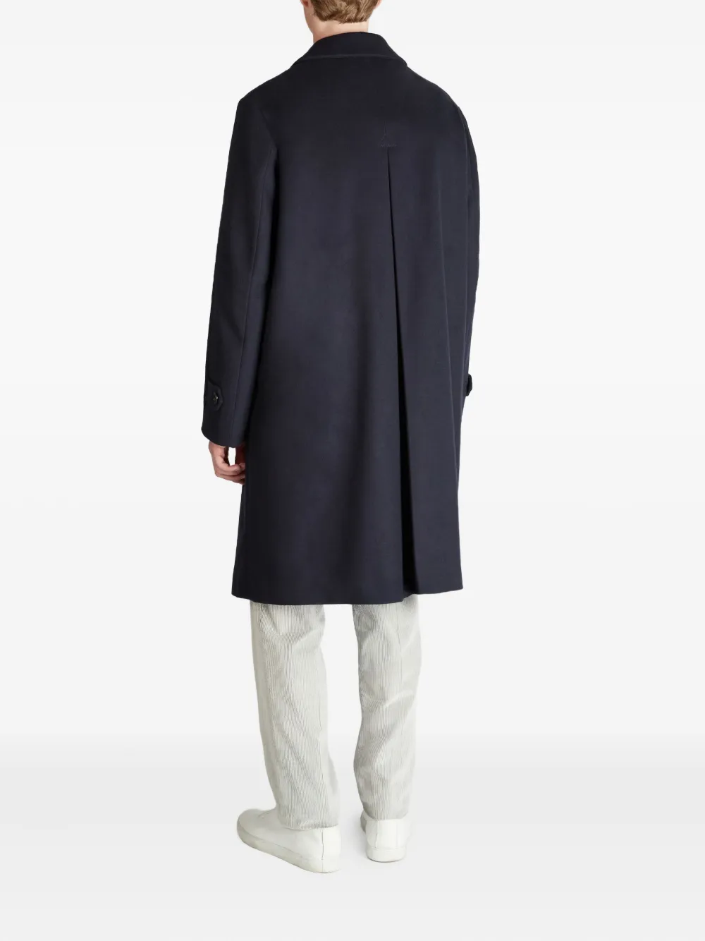 slowear x Loden wollen blazer met klepzakken Blauw