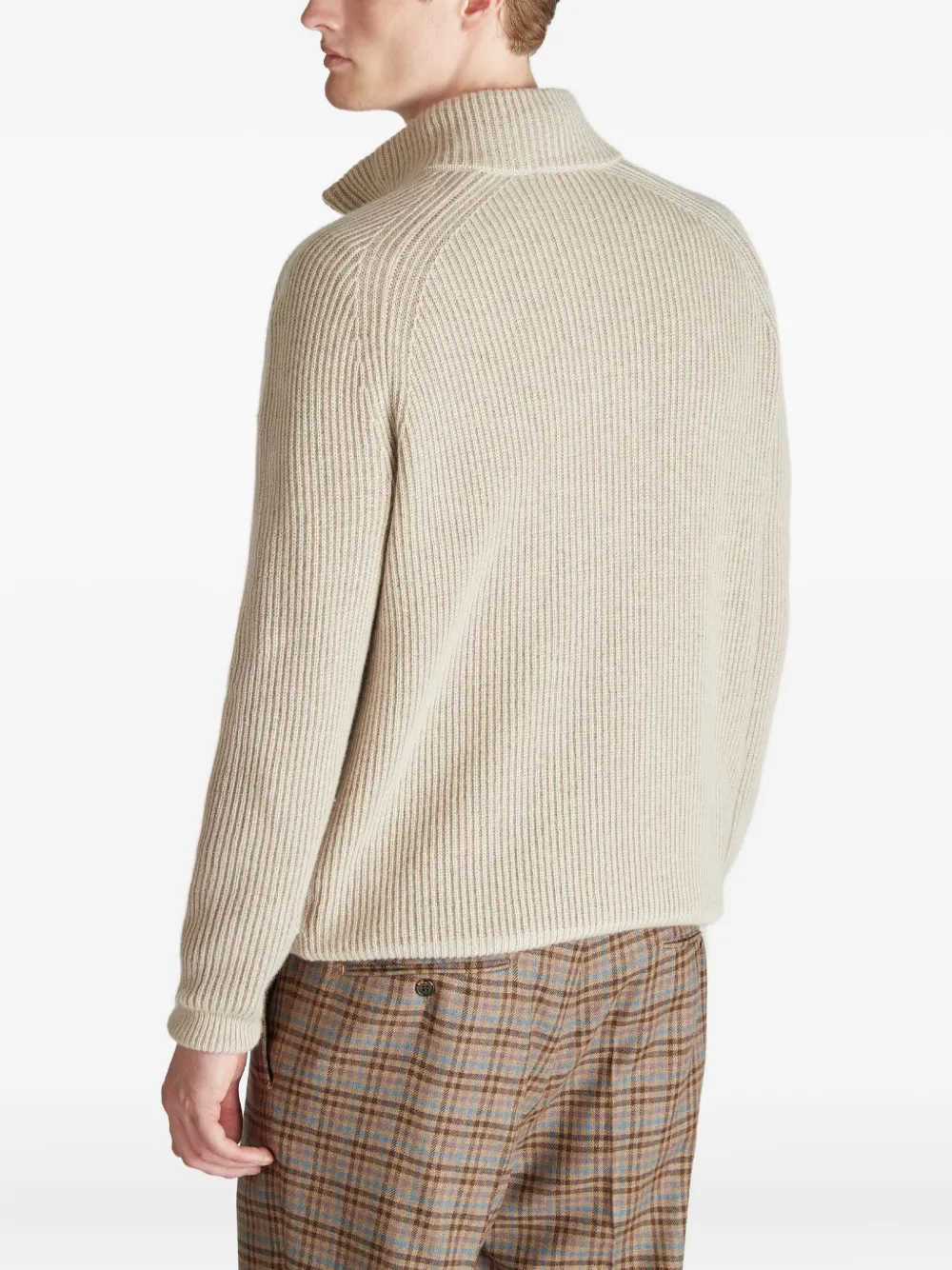 slowear Trui met raglan schouders Beige