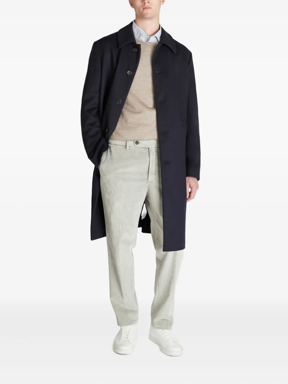 slowear corduroy texture tapered trousers | Regular-Fit & Straight Leg Pants | Image 2