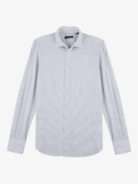 slowear camisa de algodón con rayas estampadas