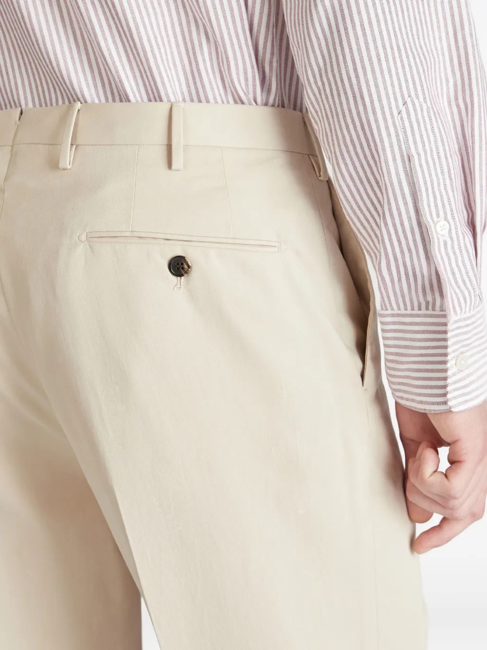 slowear Regular broek met rits Beige